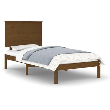 Rám postele medově hnědý masivní dřevo 90 × 190 cm Single, 3104771 (3104771)