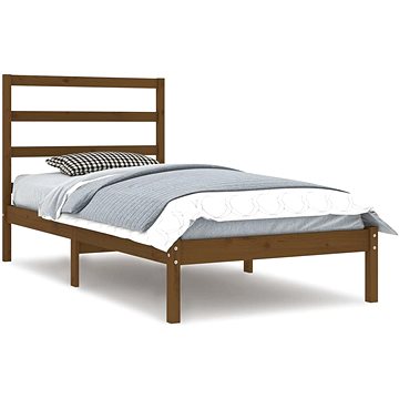 Rám postele medově hnědý masivní borovice 90 × 200 cm, 3104921 (3104921)