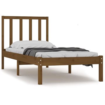 Rám postele medově hnědý masivní borovice 75×190cm Small Single, 3105034 (3105034)