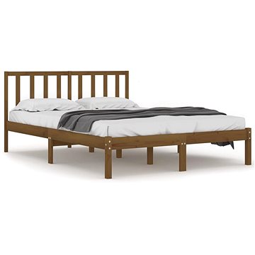 Rám postele medově hnědý masivní borovice 135 × 190 cm Double, 3105049 (3105049)