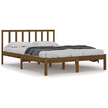 Rám postele medově hnědý masivní borovice 150×200 cm King Size, 3105079 (3105079)