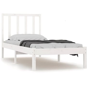 Rám postele bílý masivní borovice 90 × 190 cm Single, 3105102 (3105102)