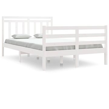 Rám postele bílý masivní dřevo 120 × 190 cm Small Double, 3105286 (3105286)