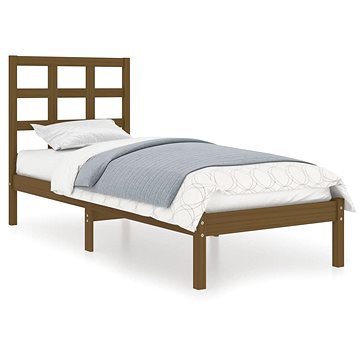 Rám postele medově hnědý masivní dřevo 75 × 190 cm Small Single, 3105433 (3105433)