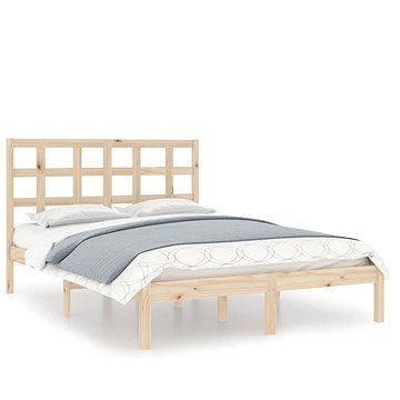 Rám postele masivní dřevo 140 × 190 cm, 3105450 (3105450)