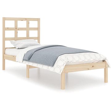 Rám postele masivní dřevo 100 × 200 cm, 3105460 (3105460)