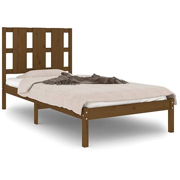 Rám postele medově hnědý masivní dřevo 75 × 190 cm Small Single, 3105563 (3105563)