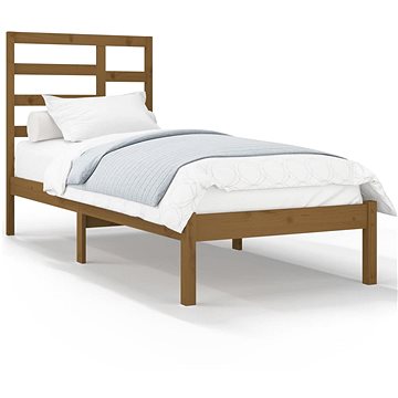Rám postele medově hnědý masivní dřevo 75 × 190 cm Small Single, 3105758 (3105758)