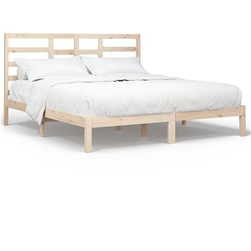 Rám postele masivní dřevo 200 × 200 cm, 3105815 (3105815)