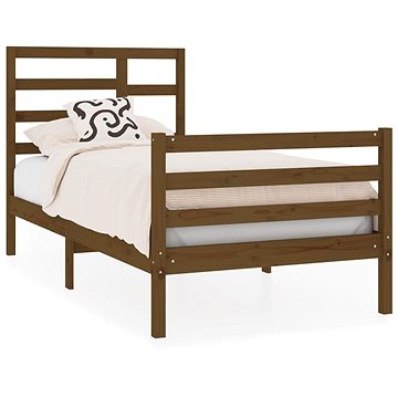 Rám postele medově hnědý masivní dřevo 75 × 190 cm Small Single, 3105823 (3105823)