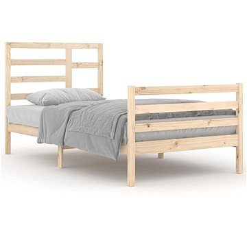 Rám postele masivní dřevo 100 × 200 cm, 3105850 (3105850)