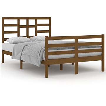 Rám postele medově hnědý masivní dřevo 120 × 200 cm, 3105858 (3105858)