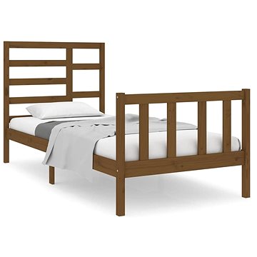Rám postele medově hnědý masivní dřevo 75 × 190 cm Small Single, 3105888 (3105888)
