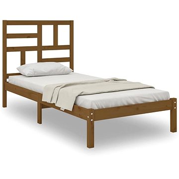 Rám postele medově hnědý masivní dřevo 75 × 190 cm Small Single, 3105913 (3105913)