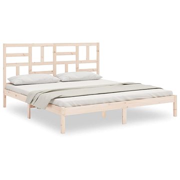 Rám postele masivní dřevo 200 × 200 cm, 3105970 (3105970)