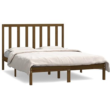 Rám postele medově hnědý masivní borovice 135 × 190 cm Double, 3106616 (3106616)
