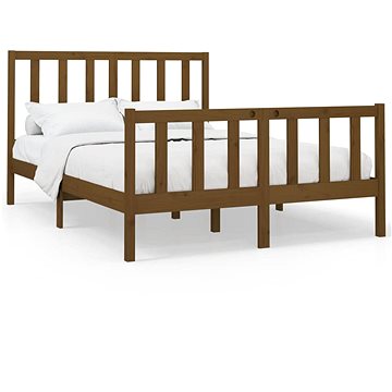 Rám postele medově hnědý masivní borovice 140 × 200 cm, 3106706 (3106706)
