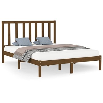 Rám postele medově hnědý masivní dřevo 140 × 200 cm, 3106771 (3106771)