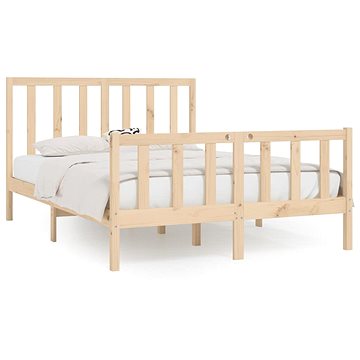 Rám postele masivní dřevo 120 × 200 cm, 3106828 (3106828)