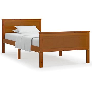 Rám postele medově hnědý masivní borovice 100 × 200 cm, 322189 (322189)