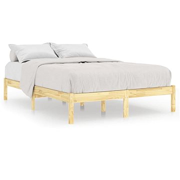 Rám postele masivní borové dřevo 140 × 190 cm, 809997 (809997)