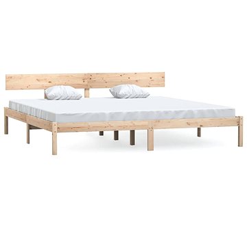 Rám postele masivní borovice 180 × 200 cm UK Super King, 810162 (810162)