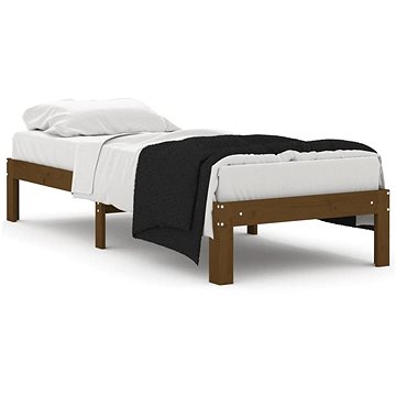 Rám postele medově hnědý masivní dřevo 75 × 190 cm Small Single, 810328 (810328)