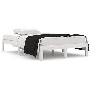 Rám postele bílý masivní dřevo 120 × 190 cm Small Double, 810336 (810336)