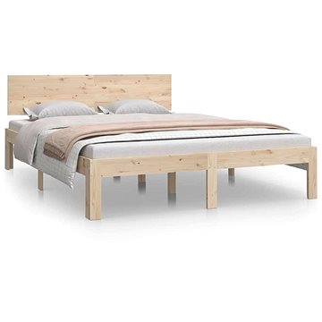 Rám postele masivní dřevo 135 × 190 cm Double, 810470 (810470)