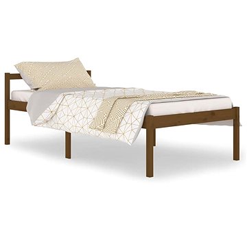 Rám postele medově hnědý masivní borovice 100 × 200 cm, 810607 (810607)