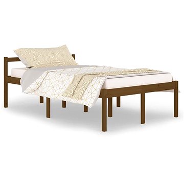 Rám postele medově hnědý masivní borovice 120 × 200 cm, 810612 (810612)
