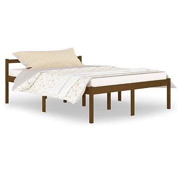 Rám postele medově hnědý masivní borovice 150 × 200 cm King, 810622 (810622)