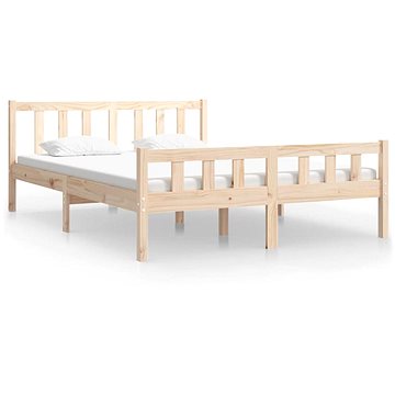 Rám postele masivní dřevo 140 × 190 cm, 810659 (810659)