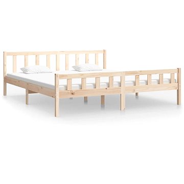 Rám postele masivní dřevo 160 × 200 cm, 810689 (810689)