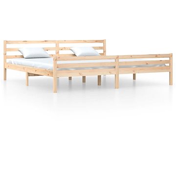 Rám postele masivní dřevo 180 × 200 cm Super King, 814834 (814834)
