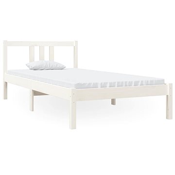 Rám postele bílý masivní dřevo 90 × 190 cm Single, 814850 (814850)