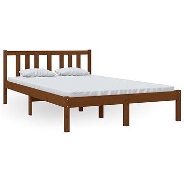 Rám postele medově hnědý masivní dřevo 120 × 200 cm, 814882 (814882)