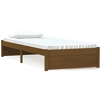 Rám postele medově hnědý masivní dřevo 75 × 190 cm Small Single, 814912 (814912)