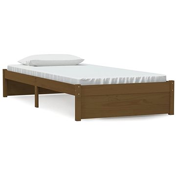 Rám postele medově hnědý masivní dřevo 90 × 190 cm Single, 814917 (814917)
