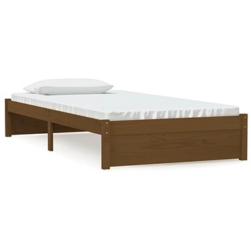 Rám postele medově hnědý masivní dřevo 100 × 200 cm, 814942 (814942)