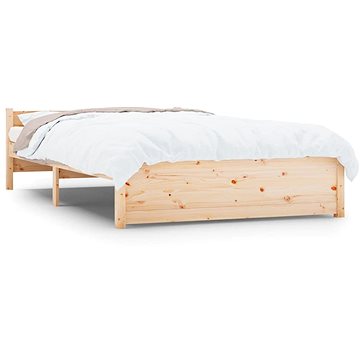 Rám postele masivní dřevo 135 × 190 cm Double, 815019 (815019)