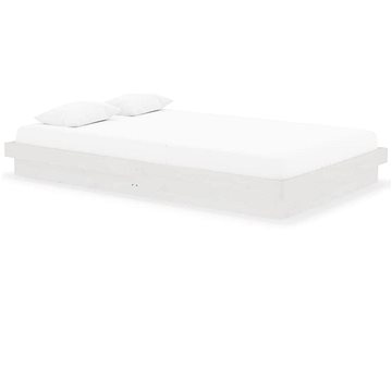 Rám postele bílý masivní dřevo 120 × 200 cm, 819903 (819903)