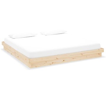 Rám postele masivní dřevo 200 × 200 cm, 819927 (819927)