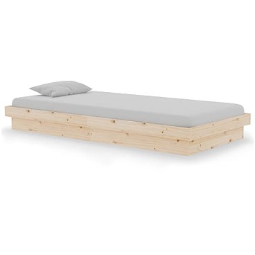 Rám postele masivní dřevo 90 × 190 cm Single, 819937 (819937)