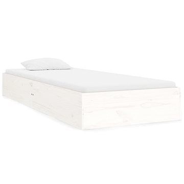 Rám postele bílý masivní dřevo 75 × 190 cm Small Single, 820063 (820063)