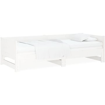 Výsuvná postel bílá masivní borovice 2× (90 × 200) cm, 820253 (820253)