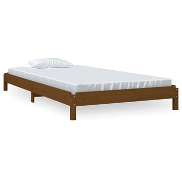 Stohovatelná postel medově hnědá 90 × 200 cm masivní borovice, 820395 (820395)