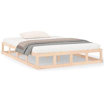 Rám postele 135 × 190 cm Double masivní dřevo, 820836 (820836)