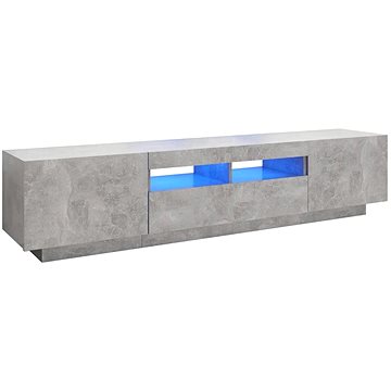 SHUMEE s LED osvětlením betonově šedý 180 × 35 × 40 cm (3081901)