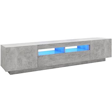 SHUMEE s LED osvětlením betonově šedý 200 × 35 × 40 cm (3081910)